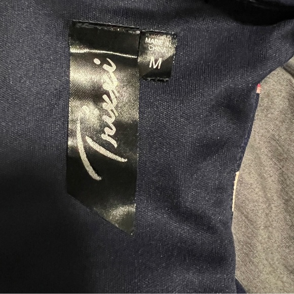 Trixxi Maxi Dress Chevron Racerback Multicolor Elastic Waist Sz M Pre-owned - Picture 4 of 4